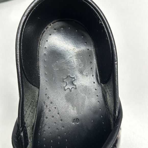 Dansko Clogs Mules Slip On Professional Shoes Patent Leather Black EU 40 US 10 - Picture 6 of 10